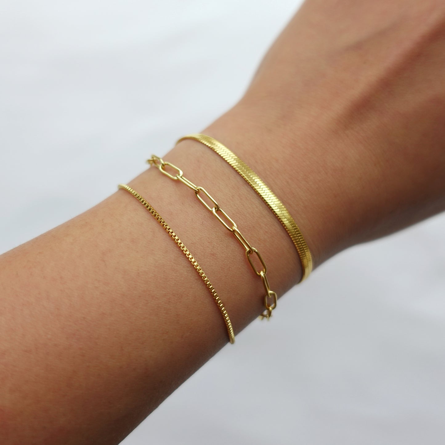 Lena Box Chain Bracelet