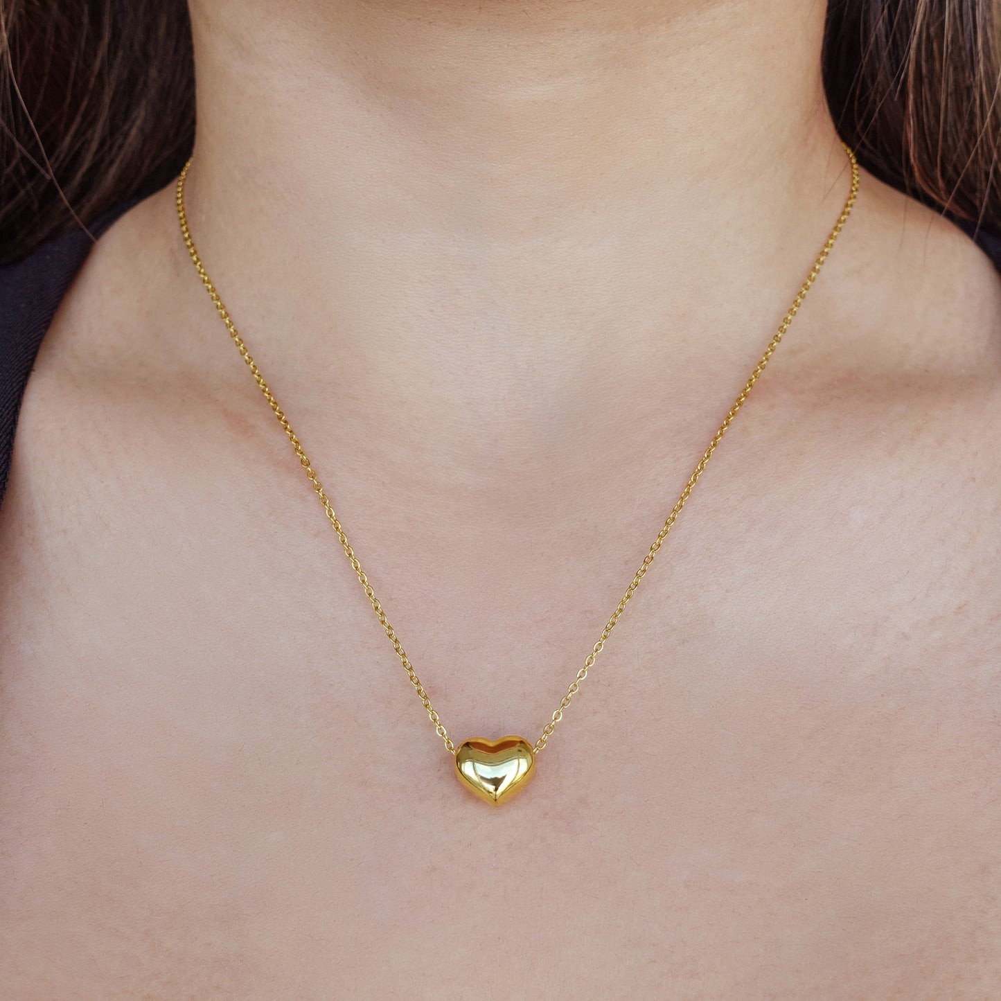 Heart Puff Necklace